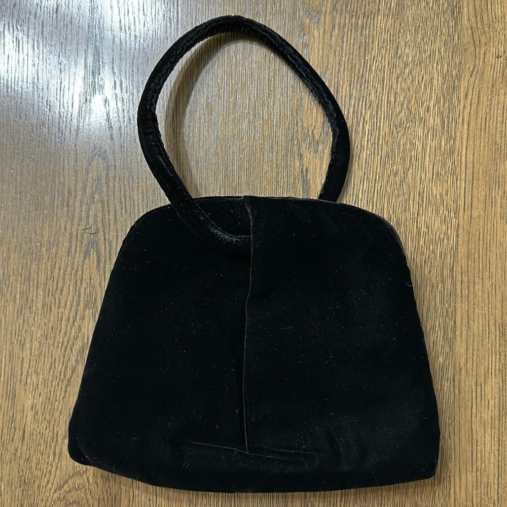 Vintage Ingber Black Velvet Evening Clutch